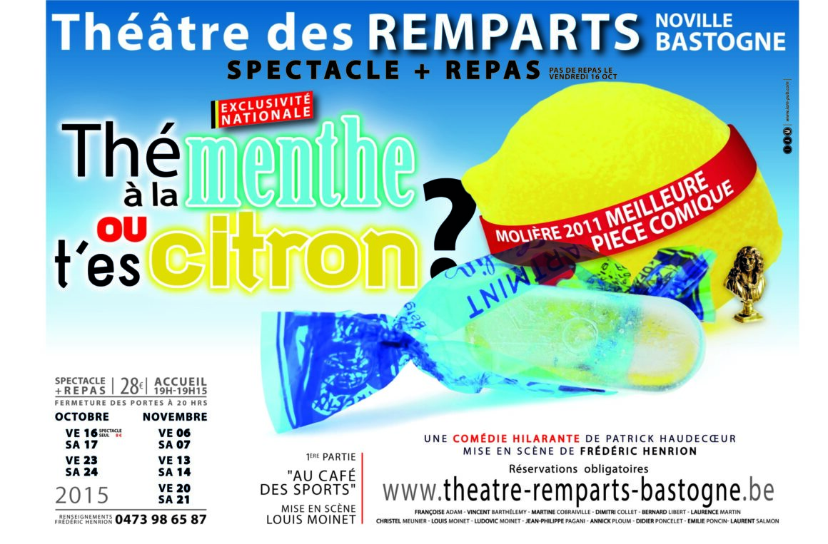 2015 :   Thé à la menthe ou t’es citron ? P. Haudecoeur et D. Navarro / Café des Sports, J.-P. Martinez